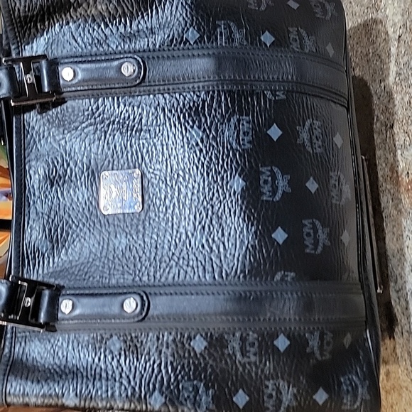 MCM Visetos EUC  Large Black Tote Bag - Picture 3 of 15